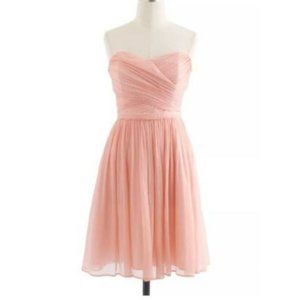 J. Crew Strapless Misty Rose Bridesmaid Dress